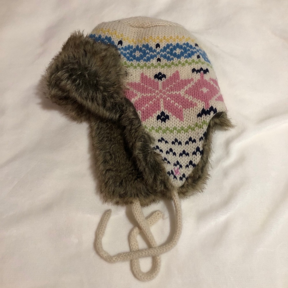 Aerie Faux Fur Lined Knit Hat